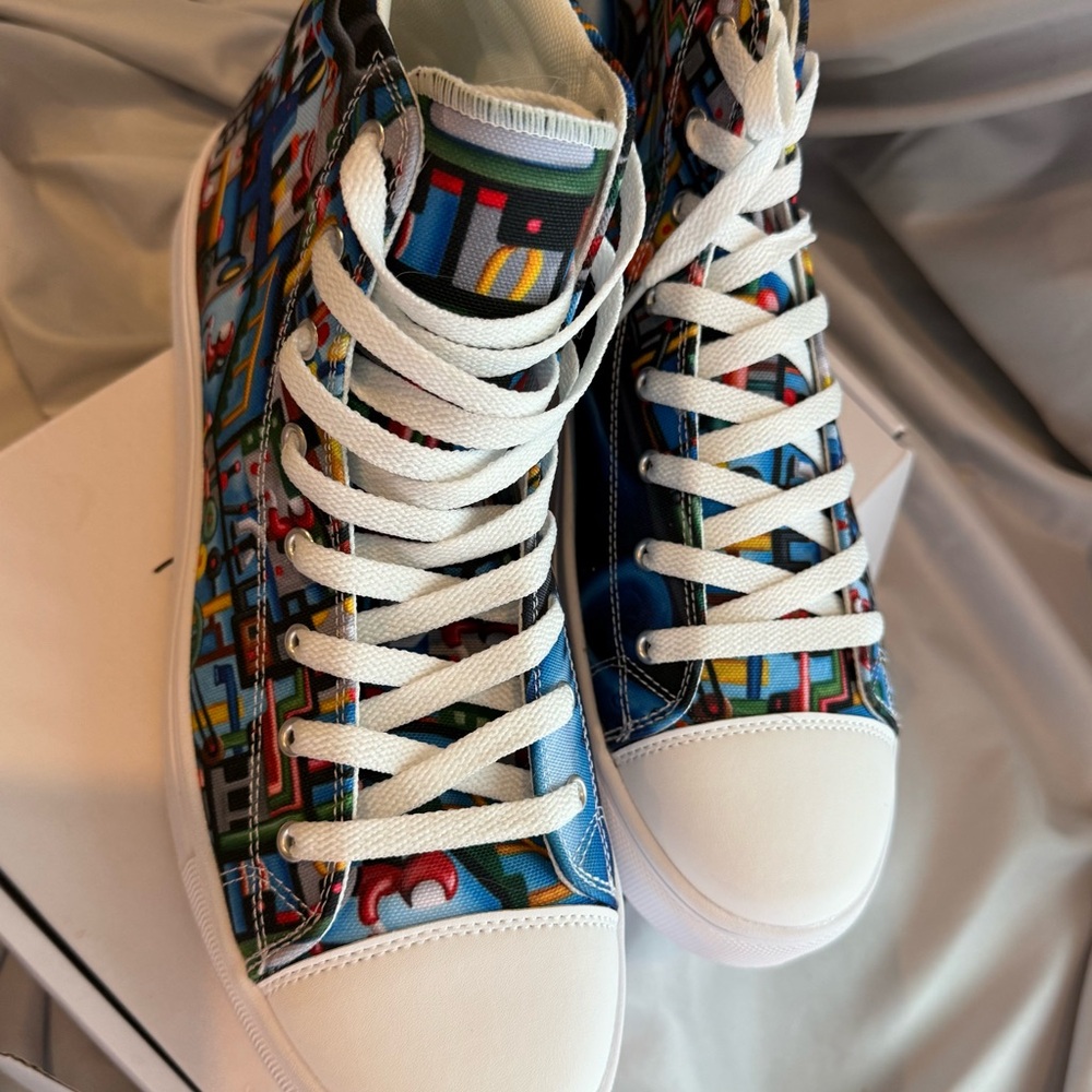 Melvin Mcgee Submarine Sandwich Artwork Colorful Graphic High-Top Sneakers